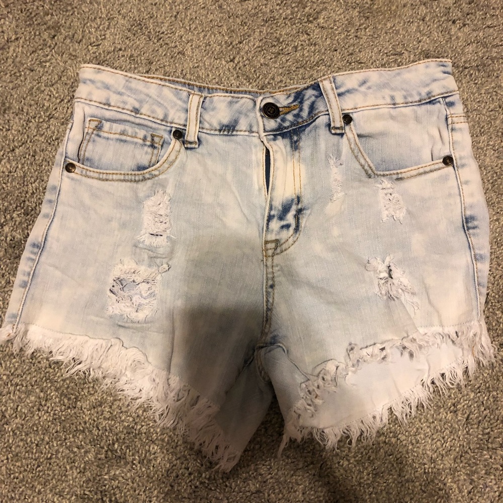 acid wash jean shorts from altar’d state